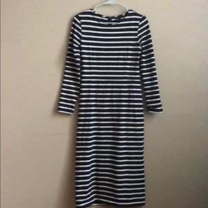 J Crew long sleeved cotton dress